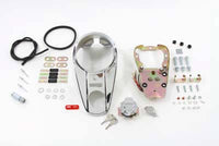 HARLEY Chrom 2-fach Armaturenbrettabdeckungssatz passend für 1941-1984 FL, 1980-1984 FX, 1985-1986 FXWG, 1984-199
