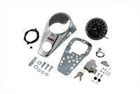 HARLEY Chrom Armaturenbrett-Kit mit zwei Leuchten und Tachometer im 1:1-Verhältnis, passend für 1984-1995 FXST, 1968-1984 F