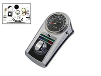 HARLEY Chrome-Guss-Armaturenbrett-Kit mit 2:1-Tacho passend für 1948-1967 FL, 1980-1983 FX,