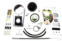 HARLEY Chrome-Guss-Armaturenbrett-Kit mit 2:1-Tacho passend für 1948-1967 FL, 1980-1983 FX,