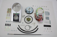 HARLEY Chrome-Guss-Armaturenbrett-Kit mit 2:1-Tacho passend für 1948-1967 FL, 1980-1983 FX,