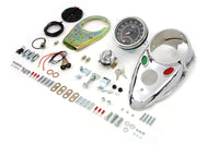 HARLEY Chrom Cateye Armaturenbrett-Kit mit Tacho 2:1 Übersetzung, passend für 1948-1967 FL, 1980-1983 FX,
