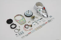 HARLEY Chrom Cateye Armaturenbrett-Kit mit Tacho 2:1 Übersetzung, passend für 1948-1967 FL, 1980-1983 FX,
