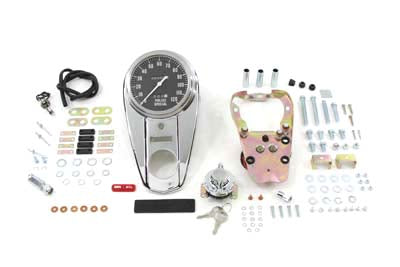 HARLEY Chrom 2 Leuchten Dash Cover Kit 2240:60 Passend für 1985-1995 FXST, 1983-1984 FX, 1986-1995 FLST,