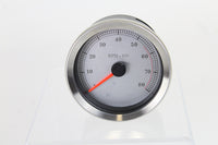 HARLEY 4 inch Silver Electronic Tachometer Fits 2004-2013 XL,   2004-2013 FLHT,   2004-2011 FXD,   2