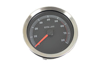 HARLEY 4 inch Black Electronic Tachometer Fits 2004-2013 FLHT,   2004-2013 FLHR,   2004-2013 XL,   2