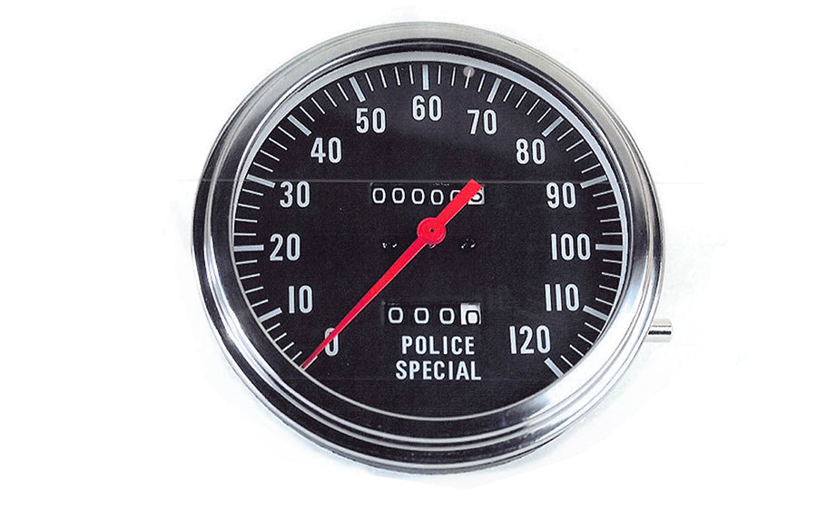 HARLEY Police Special Tachometer mit 2:1-Übersetzung, passend für 1941-1961 FL, 1936-1940 EL, 1936-1952 WL,