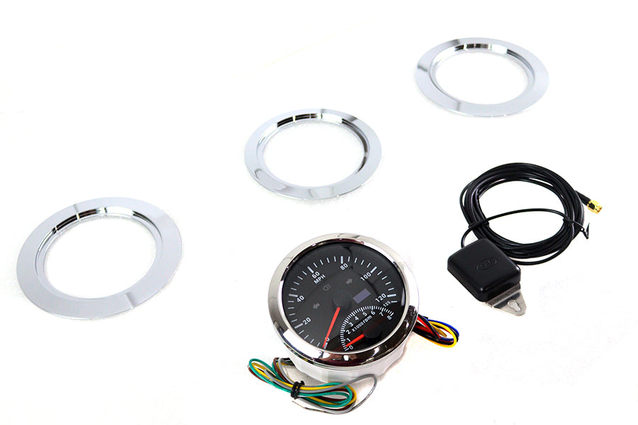 HARLEY 85mm GPS-Tachometer und Drehzahlmesser-Kit, passend für 1941–1984 FL,