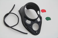 HARLEY Black Skull Armaturenbrett mit roter Linse Passt 1937-1937 EL, 1937-1937 UL, 1937-1937 WL,
