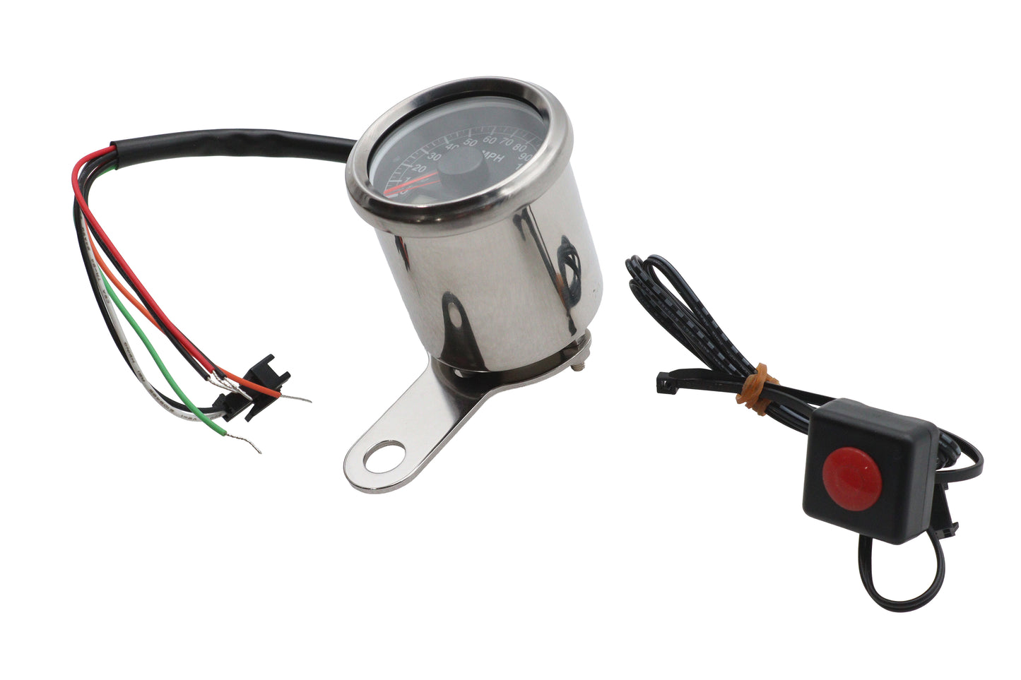 HARLEY 48mm Electronic Speedometer Black Face Fits 1995-2006 FXST,   1995-2006 FLST,   1995-2006 FXD