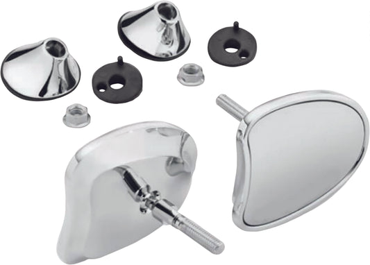 HARLEY HARDDRIVE TAPERED FAIRING MIRRORS CHROME  270332