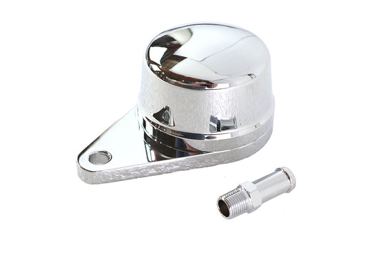 HARLEY Billet Crankcase Breather Chrome Fits 0-  Custom, application on Big Twin models 0-  Custom,