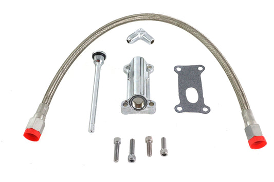 HARLEY Radium Chrome Oil Filler Kit fits 2002-2006 FLHT,   2002-2006 FLHR,   2002-2006 FLHX,   2002-2006 FLTR,