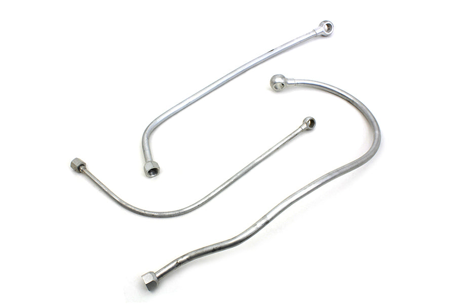 HARLEY Ölleitung 3-teiliges Set Cadmium Passend für 1937-1937 EL,