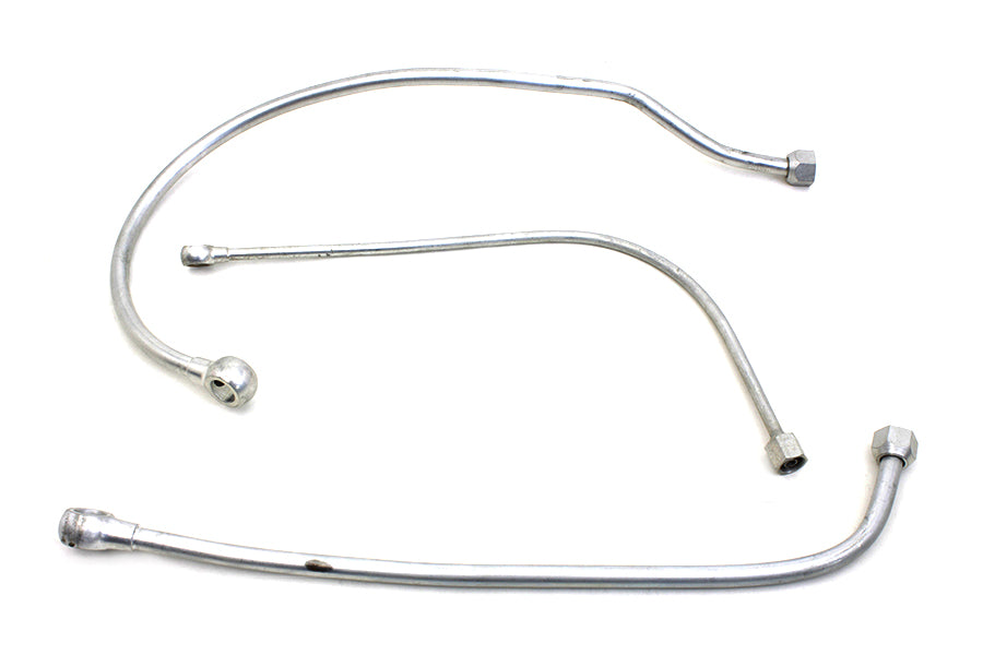 HARLEY Ölleitung 3-teiliges Set Cadmium Passend für 1937-1937 EL,