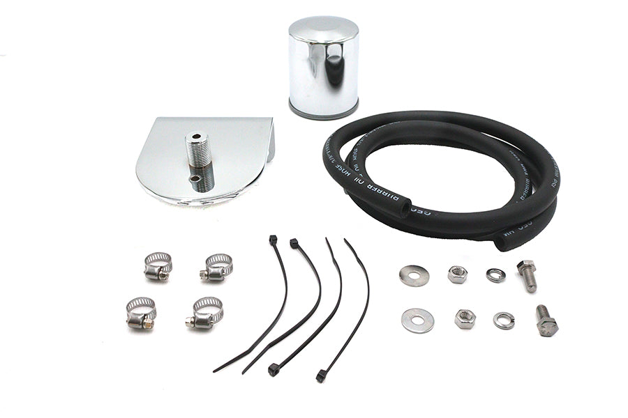HARLEY Pura Flow Ölfilter Kit Chrom Passend für 1941-1984 FL, 1974-1984 FX, 1984-1998 FXST, 1986-1