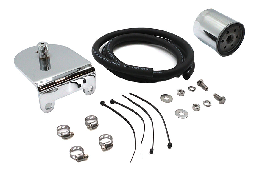 HARLEY Pura Flow Ölfilter Kit Chrom Passend für 1941-1984 FL, 1974-1984 FX, 1984-1998 FXST, 1986-1