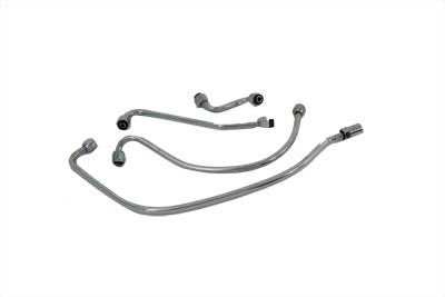 HARLEY Chrom Ölleitungssatz Passend für 1941-1957 FL, 1936-1940 EL,