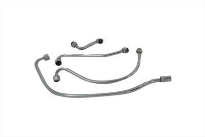 HARLEY Chrom Ölleitungssatz Passend für 1941-1957 FL, 1936-1940 EL,
