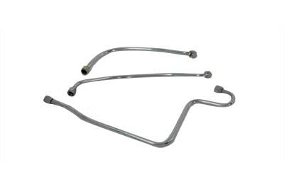 HARLEY Chrom Ölleitungssatz Passend für 1958-1964 FL,