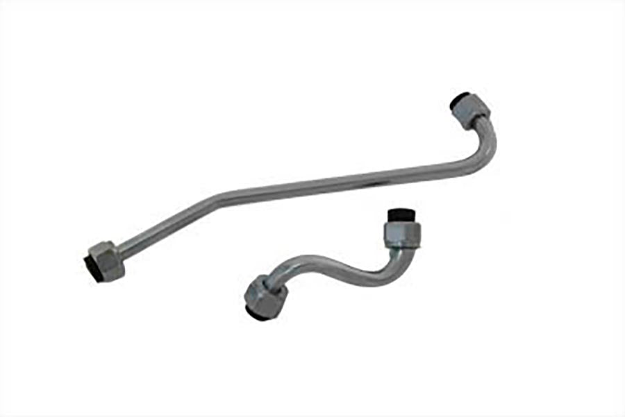 HARLEY Chrome Oil Filter Line Set Fits 1941-1957 FL, Rigid frame 1936-1940 EL,