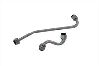HARLEY Chrome Oil Filter Line Set Fits 1941-1957 FL, Rigid frame 1936-1940 EL,