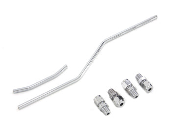 HARLEY Chrom-Ölleitungssatz Passend für 1966-1984 FL, 1971-1984 FX, 1979-1983 FLT, 1982-1983 FXR,