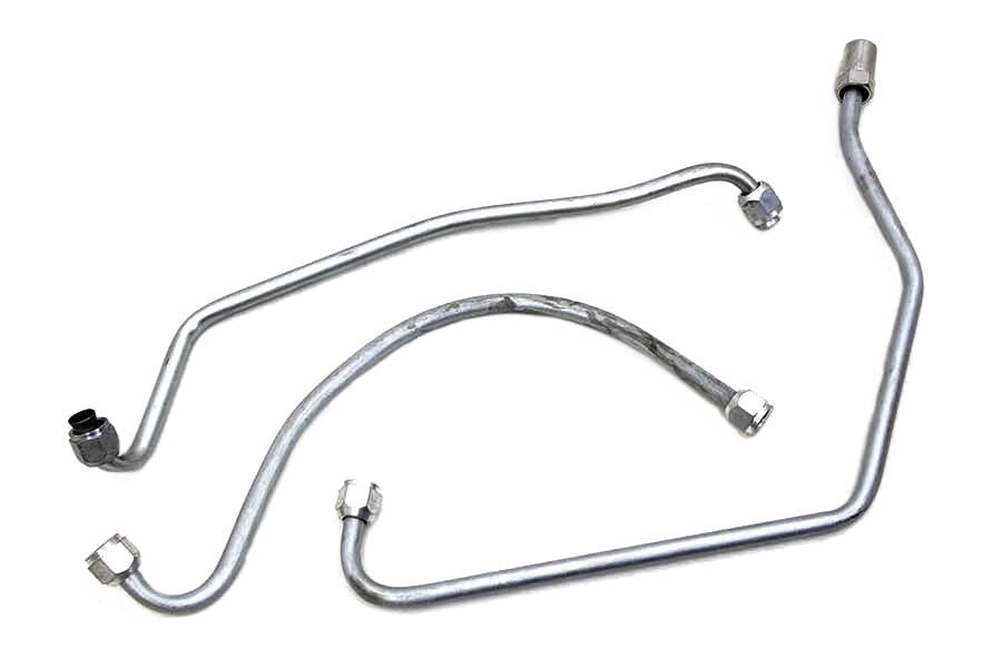 HARLEY Ölleitungssatz Zicad-beschichtet passend für 1949-1957 FL,