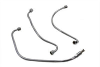 HARLEY Stahl-Ölleitungssatz 3-teilig Chrom Passend für 1949-1957 FL, 1949-1957 FLH,