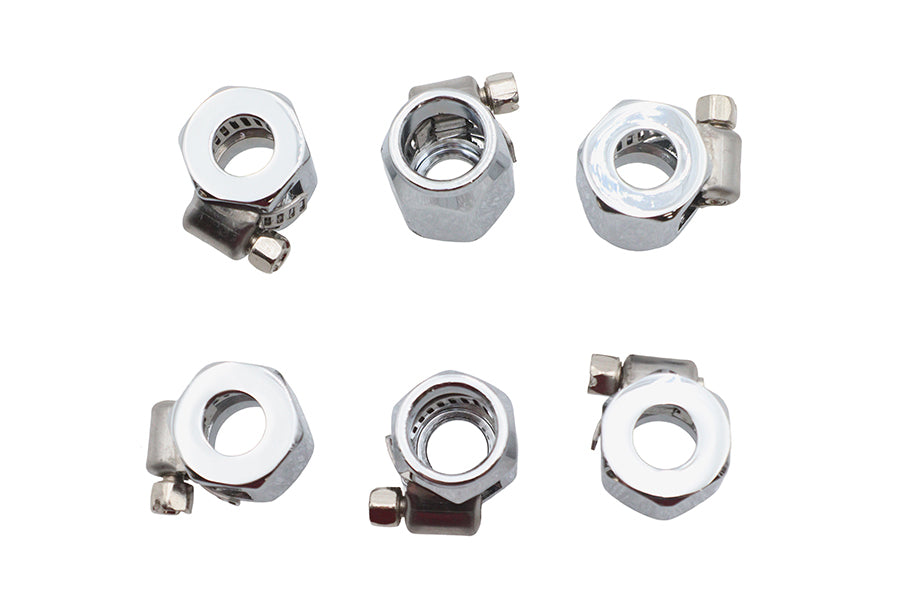 HARLEY Hex Chrome Econo Seal Schlauchendstück Passend für 0- Alle Modelle