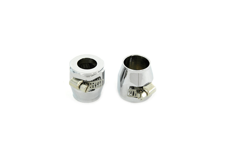 HARLEY Hex Chrom Econo Seal Schlauchenden Set passend für 0-  Custom, Anwendung für 13/16 Zoll Kraftstoffleitung"