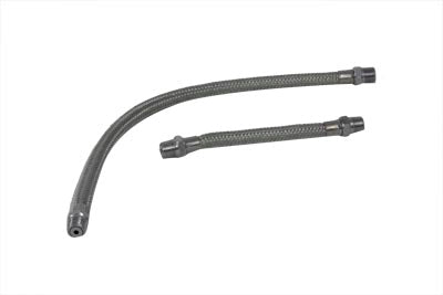 HARLEY Geflochtene Overhead Kipphebel-Ölleitungssatz Stahl Passend für 1966-1984 FL, 1971-1984 FX, 1979-1983