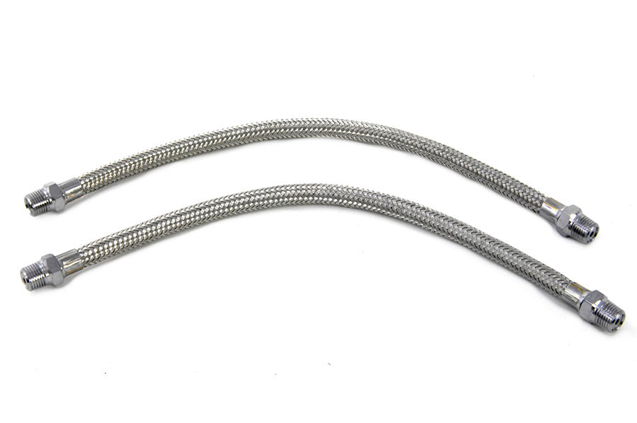 HARLEY Geflochtene Overhead Kipphebel-Ölleitung Standardlänge Passend für 1957-1985 XL,