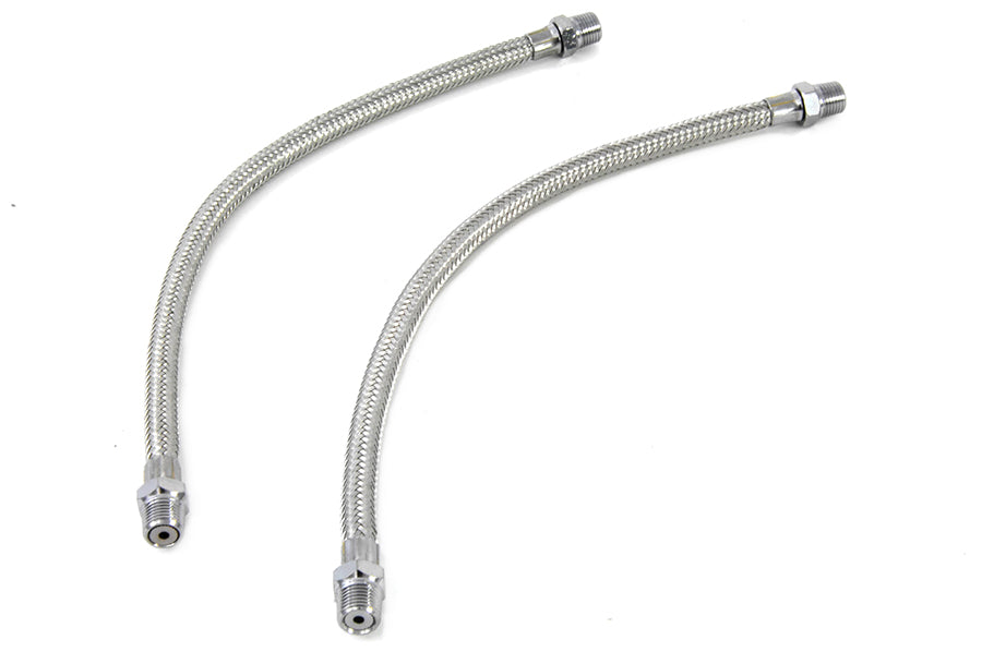 HARLEY Geflochtene Overhead Kipphebel-Ölleitung Standardlänge Passend für 1957-1985 XL,