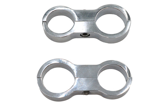 HARLEY Oil Cooler Clamp Set Fits 0-  Custom, application for 1-1/4 diameter oil coolers"