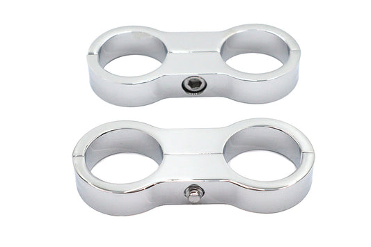 HARLEY Oil Cooler Clamp Set Fits 0-  Custom, application for 1-1/8 diameter oil coolers"