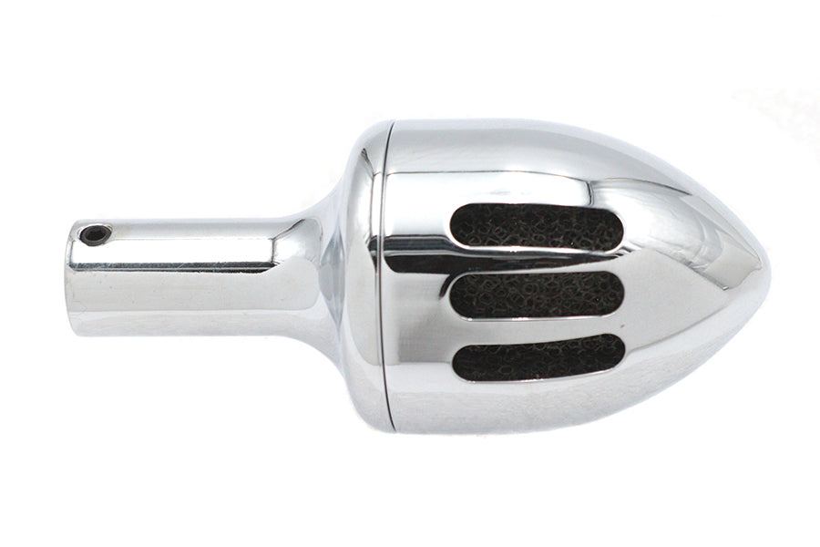 HARLEY Chrom Billet Einzel-Entlüftungsbehälter Passend für 0-  Custom, Anwendung für Crossover-Metallrohre