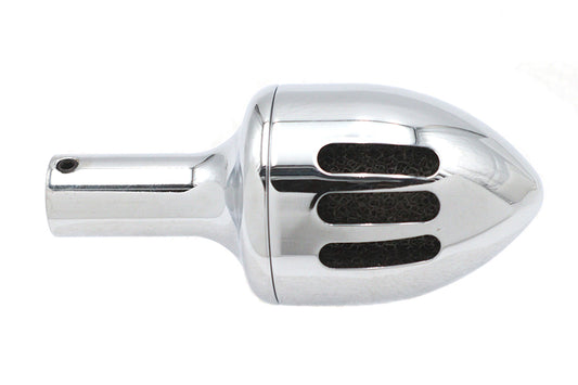 HARLEY Chrome Billet Single Breather Canister Fits 0-  Custom, application for crossover metal tubes