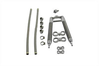 HARLEY Doppelschlauch Ölkühler-Kit Chrom Passend für 1970-1984 FL, 1971-1984 FX,
