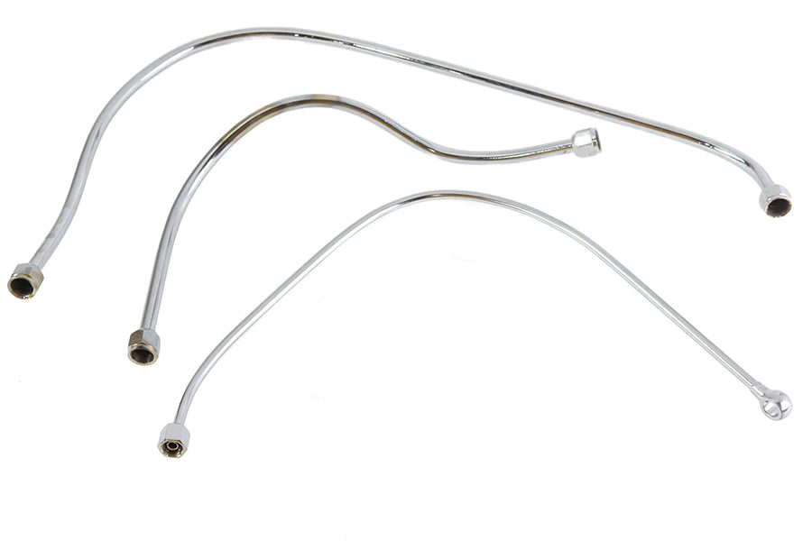 HARLEY Chrom Ölleitungssatz Passt für 1937-1952 WL, 1937-1973 G,