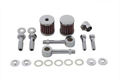 HARLEY Sifton Dual Breather Kit Passend für 1992-2016 FLT, Außer 1995-2001 EFI 1992-2017 FXST, 1992-2017