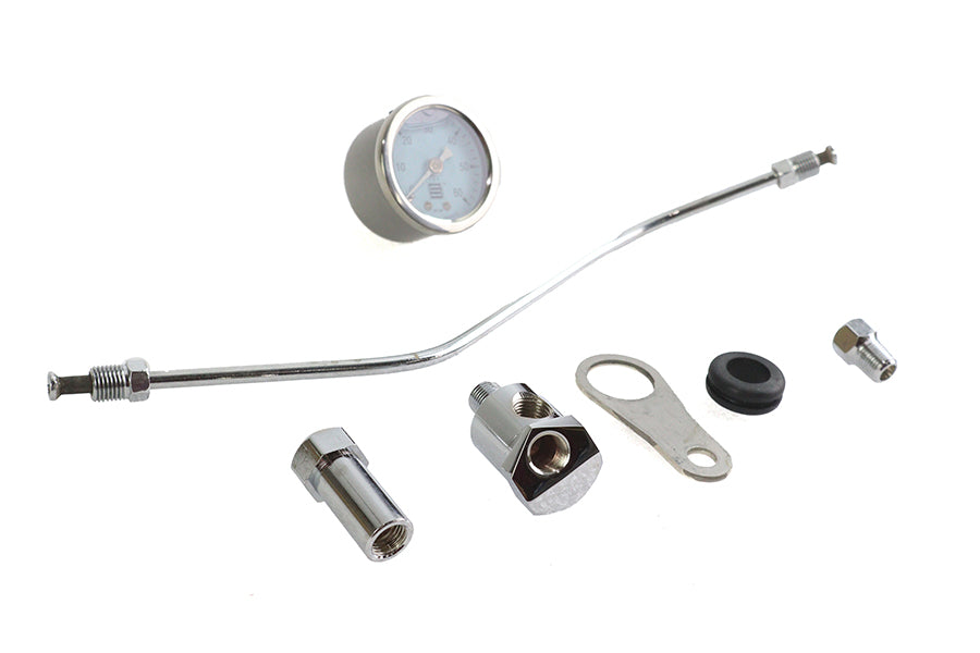 HARLEY Rocker Box Mounted Oil Gauge Kit Fits 1984-1999 FXST,   1984-1999 FLST,   1984-1999 FLT,   19