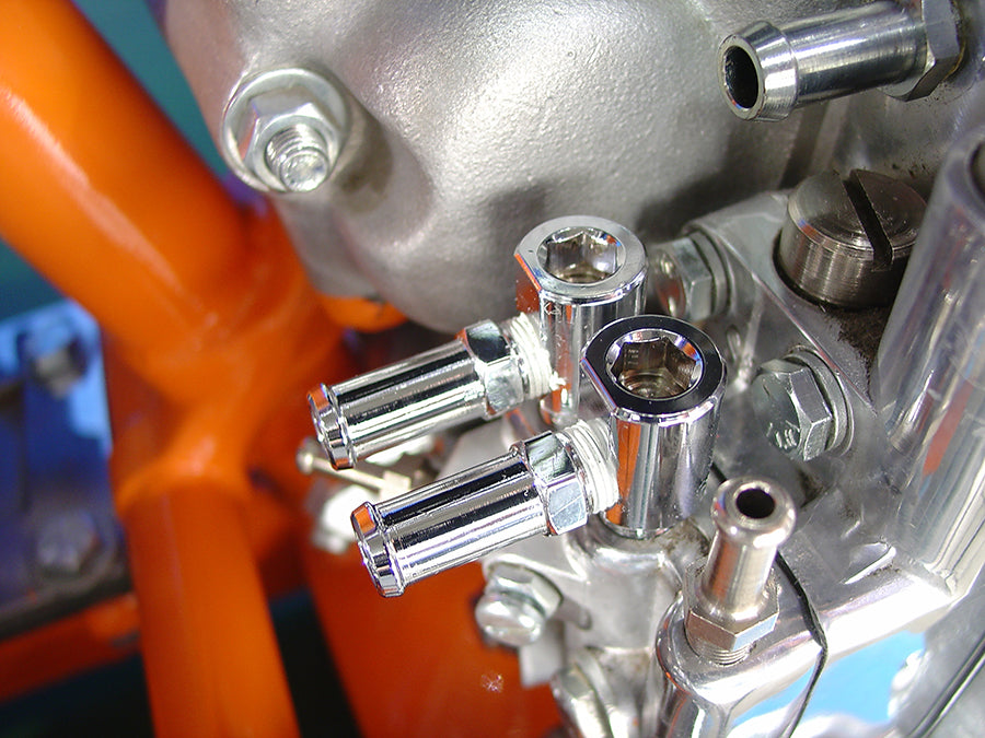 HARLEY Allen Ölpumpen-Anschlussset Chrom Passend für 1968-1984 FL,   1971-1984 FX,   1984-1999 FXST,   1986