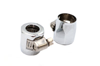 HARLEY Hex Chrome Econo Seal Schlauchend-Satz Passend 0-  Custom, Anwendung für 17mm Schlauch