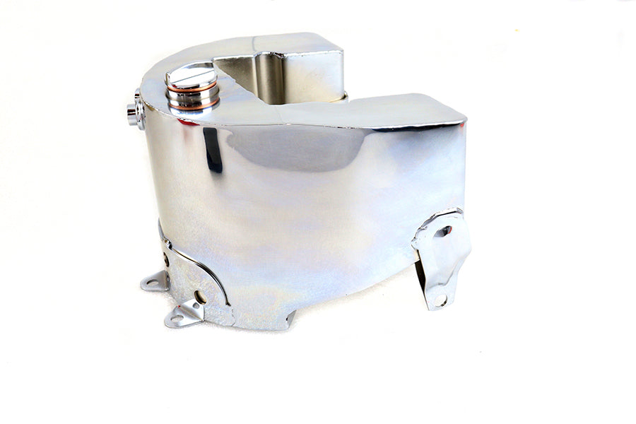 HARLEY Replica Oil Tank Chrome with Smooth Top fits 1936-1940 EL,  1941-1957 FL,  1938-1947 UL,