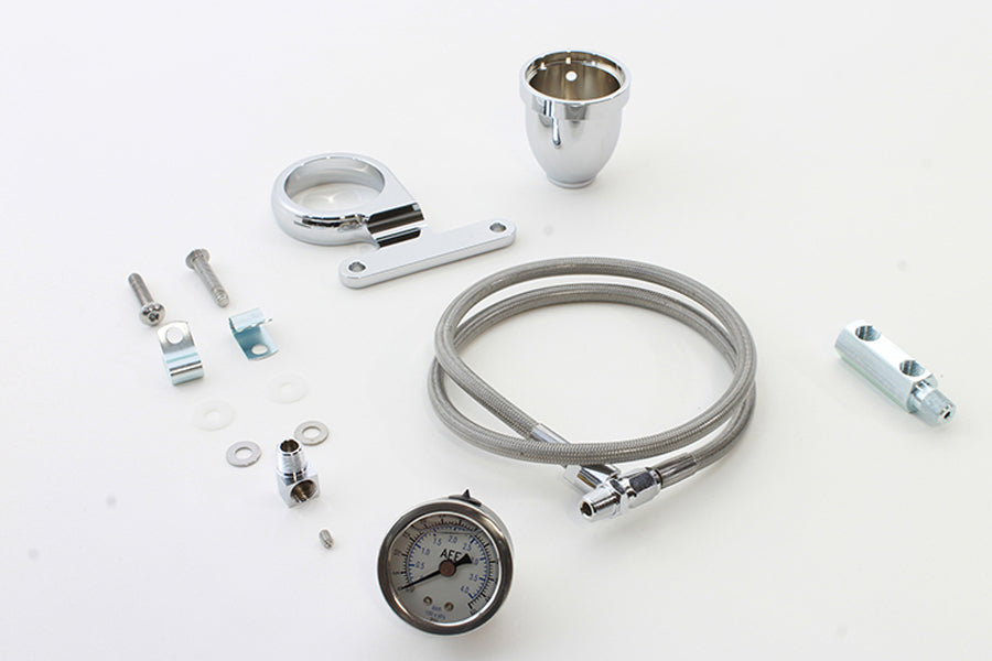 HARLEY Rocker Box Oil Pressure Gauge Kit fits 2004-UP XL,