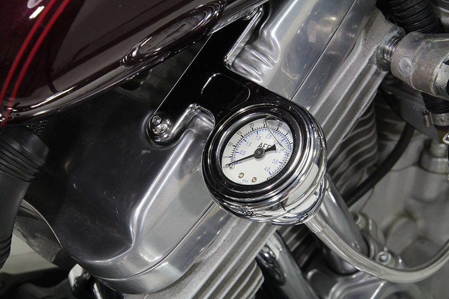 HARLEY Rocker Box Oil Pressure Gauge Kit fits 2004-UP XL,