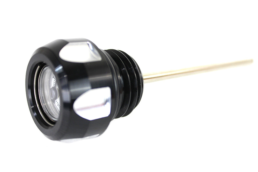 HARLEY M8 Black and Machined Oil Temperature Dipstick Fits 2017-UP FLT,