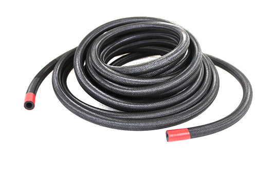 HARLEY Braided Oil Hose Black Fits 0-  Custom, Application