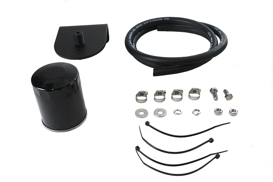 HARLEY Pura Flow Ölfilterkit Schwarz Passt für 1941-1984 FL, 1974-1984 FX, 1989-1998 FXST, 1986-19